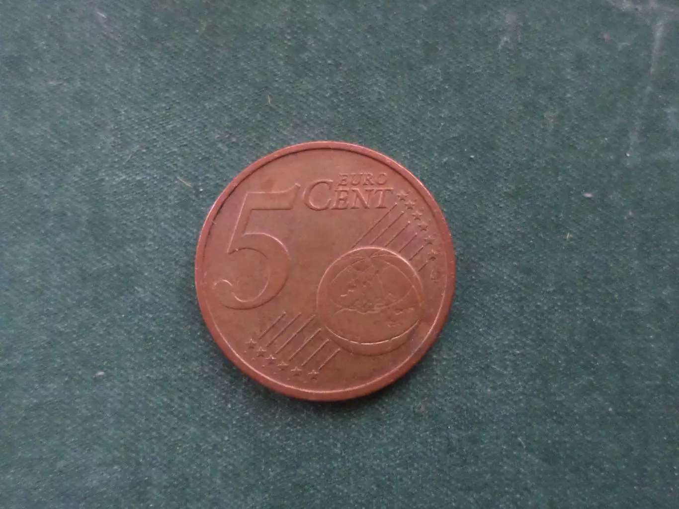 Монета 5 евроцентов Латвия 2014 г