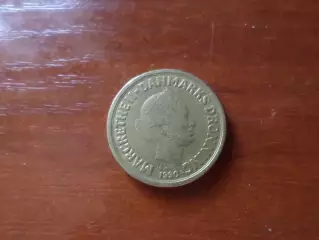 Монета 10 крон Дания 1990 г