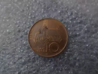Монета 10 крон Чехия 2018 г
