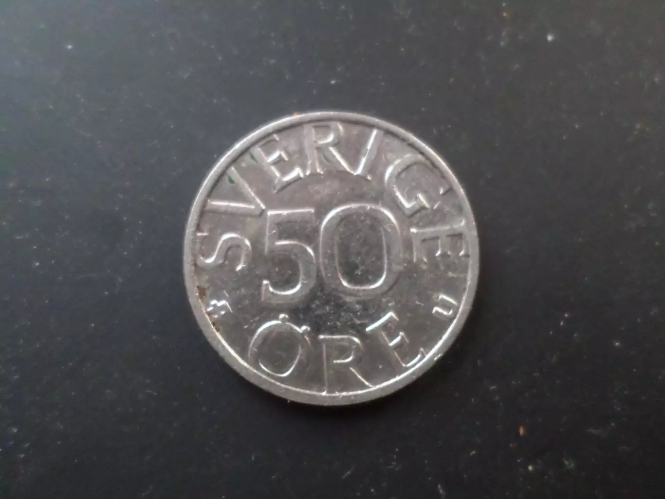 Монета 50 эре Швеция 1984 г