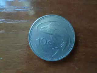 Монета 10 центов Мальта 1986 г