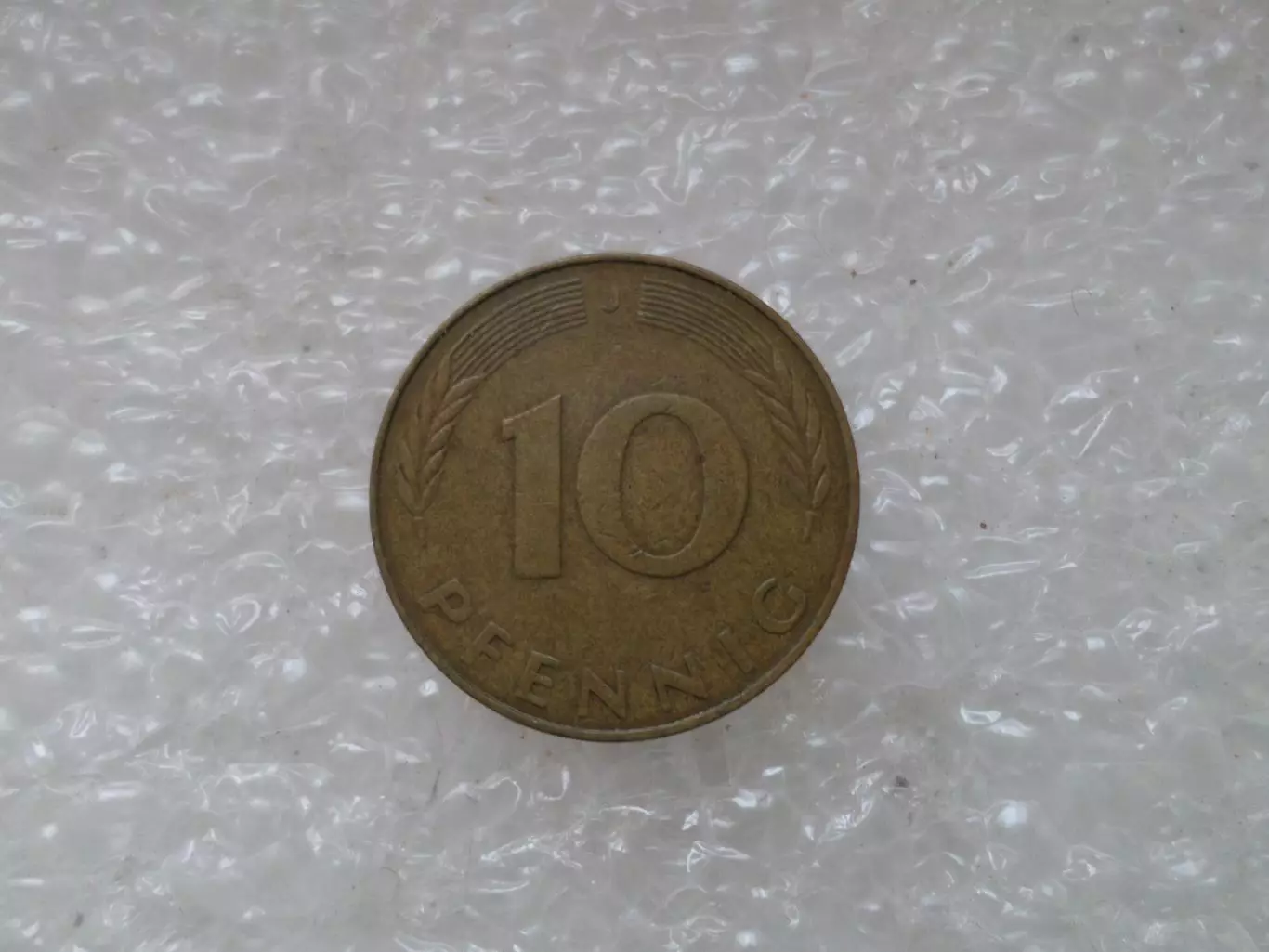 монета 10 пфеннигов Германия 1980 г