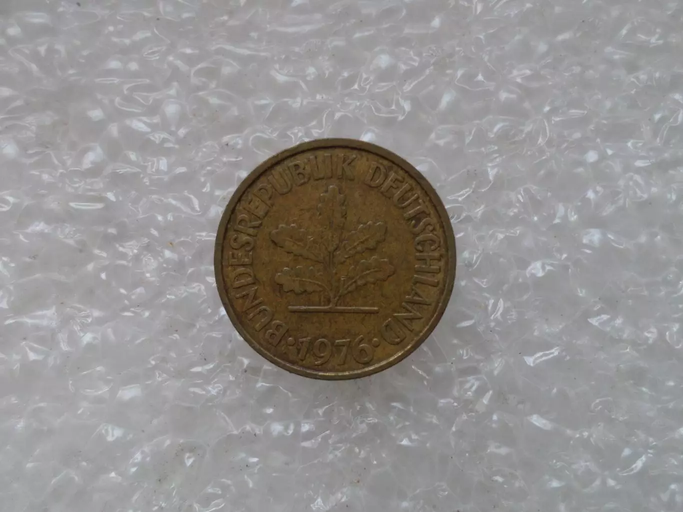 монета 5 пфеннигов Германия 1976 г 1