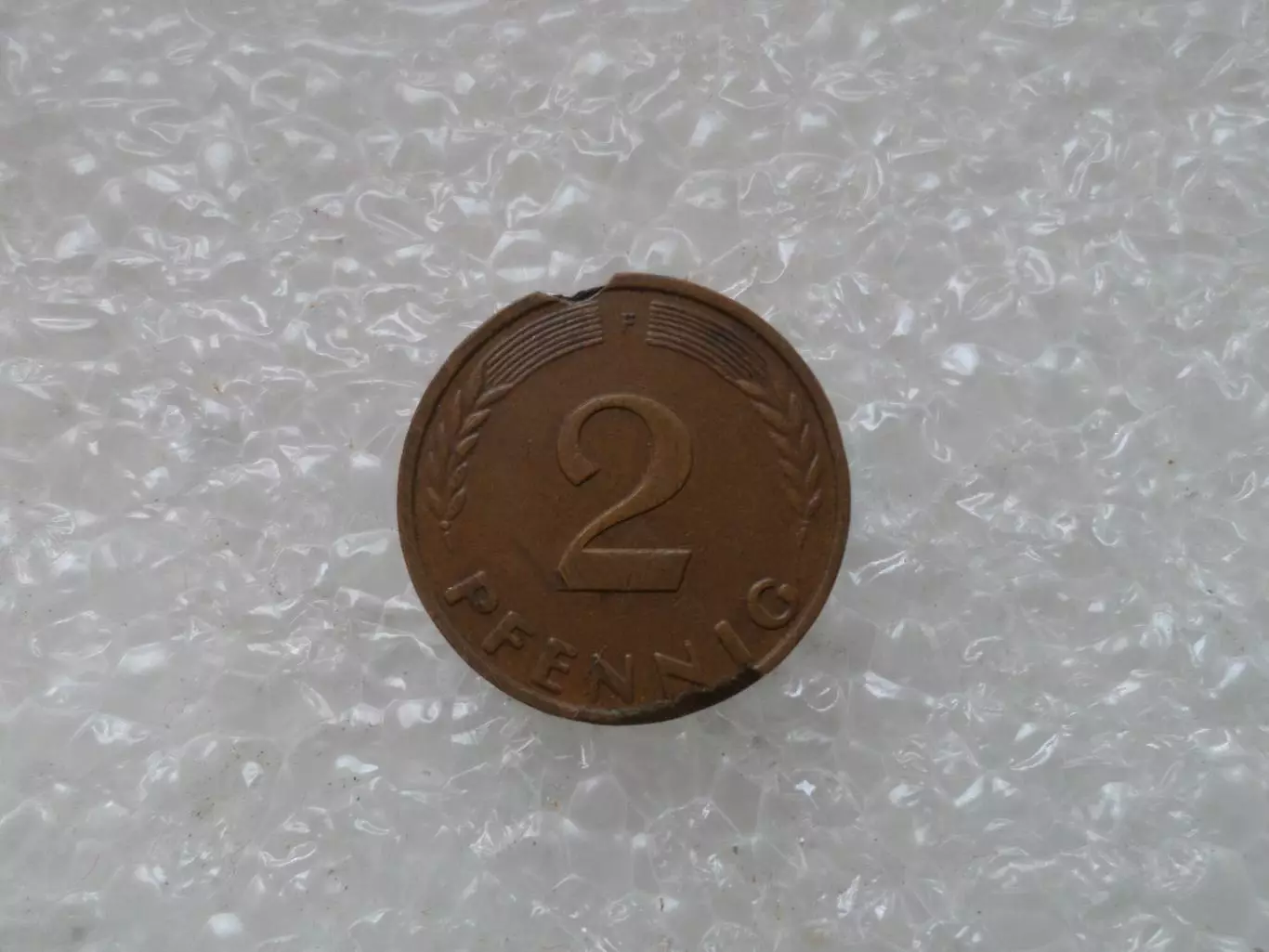 монета 2 пфеннига Германия 1962 г