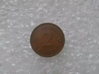 монета 2 сантима Латвия 1992 г