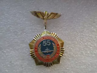 Знак 10-й гвардейский краснознаменный сталинградско-катовицкий авиаполк 55 лет