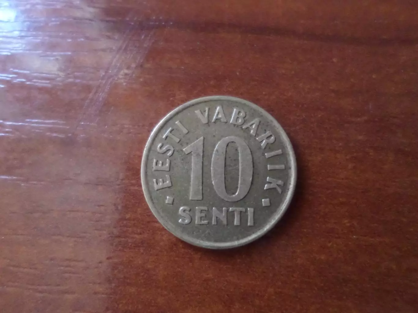 монета 10 сенти Эстония 1992 г
