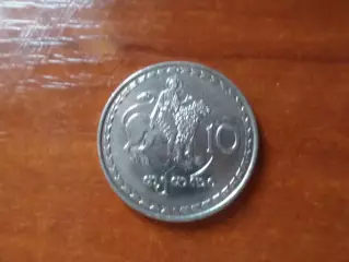 Монета 10 тетри Грузия 1993 г