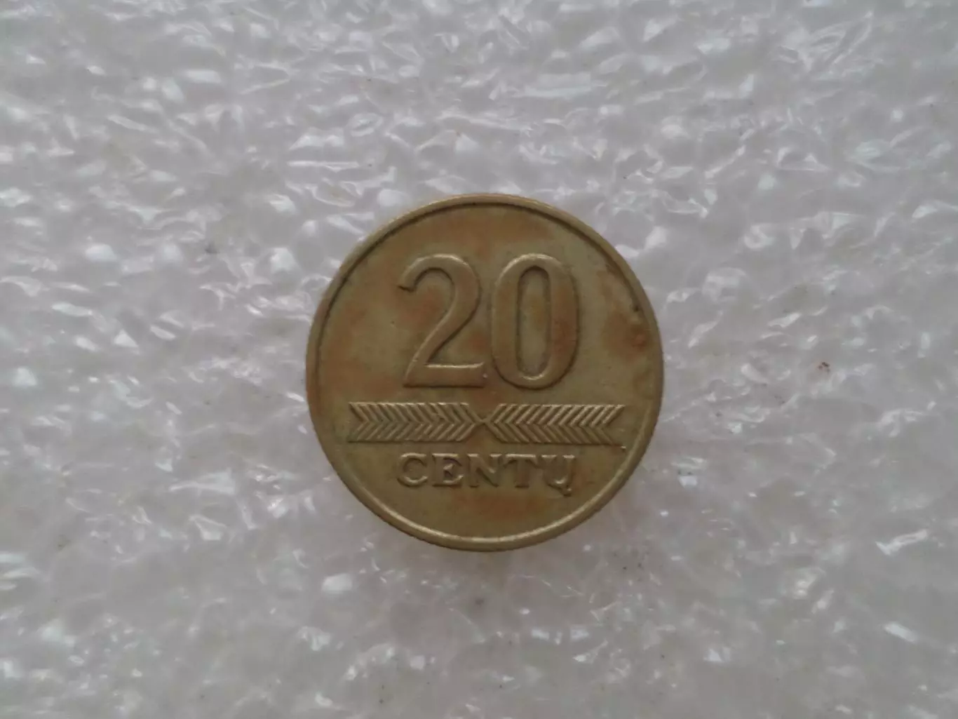 Монета 20 сенти Литва 1997 г