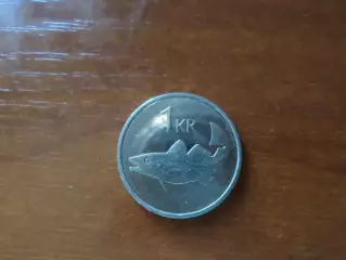 Монета 1 крона Исландия 1994 г