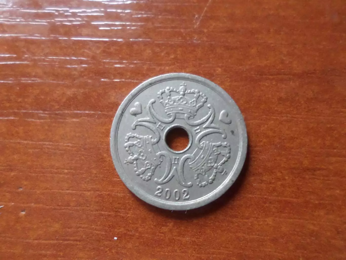 Монета 1 крона Дания 2002 г 1