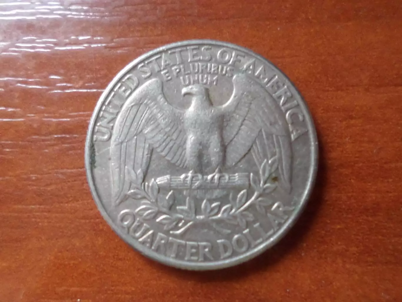 Монета 25 центов США квотер 1998 г двор P 1