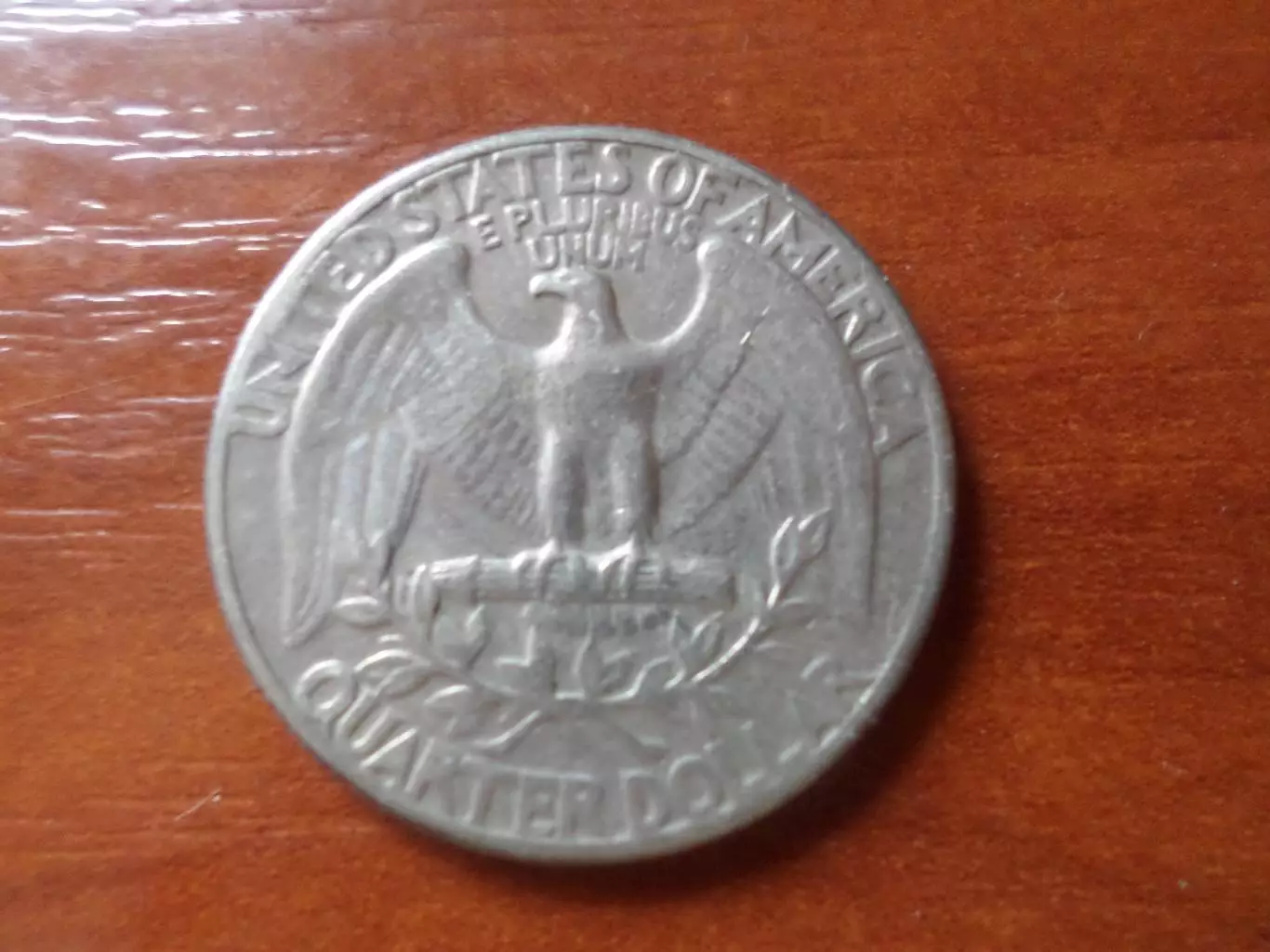 Монета 25 центов США квотер 1965 г 1