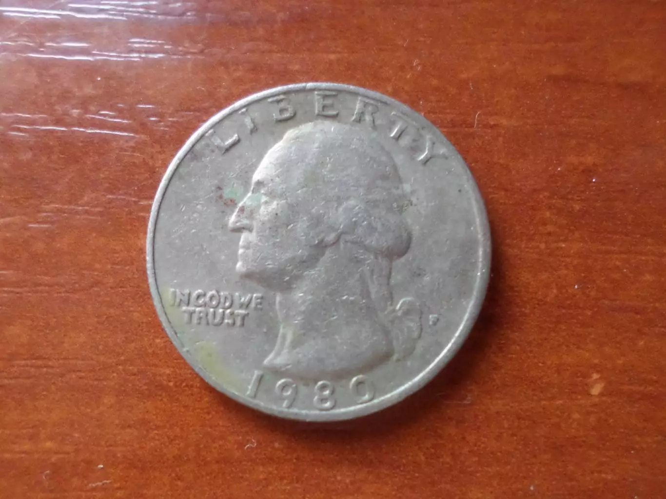Монета 25 центов США квотер 1980 г двор Р