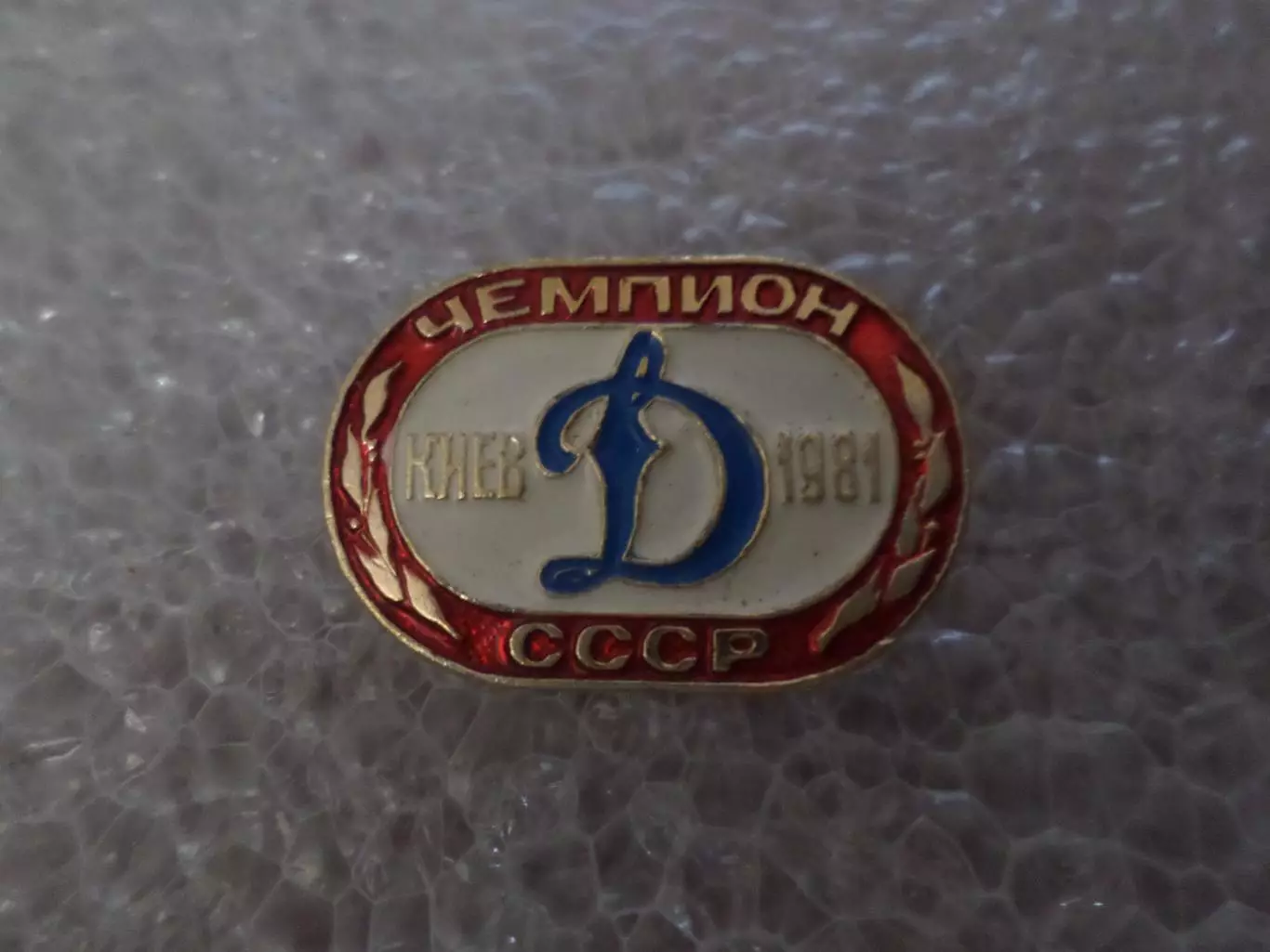 значок Динамо Киев - чемпион СССР по футболу 1981 г