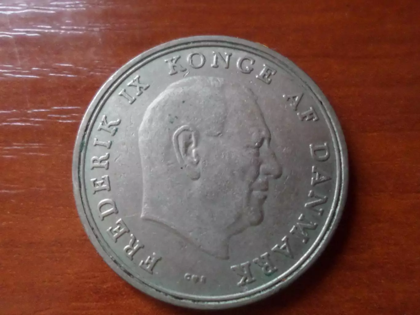 Монета 5 крон Дания 1965 г