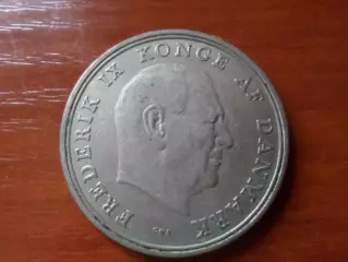 Монета 5 крон Дания 1965 г