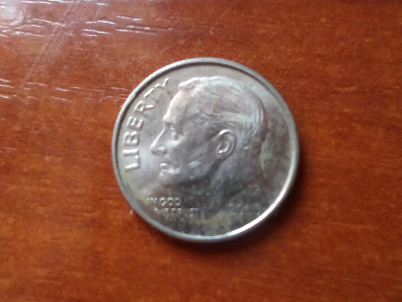 Монета 10 центов США 1920 г двор Р дайм