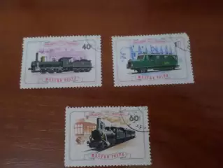 Марки Венгрия Паровозы 1976 гаш