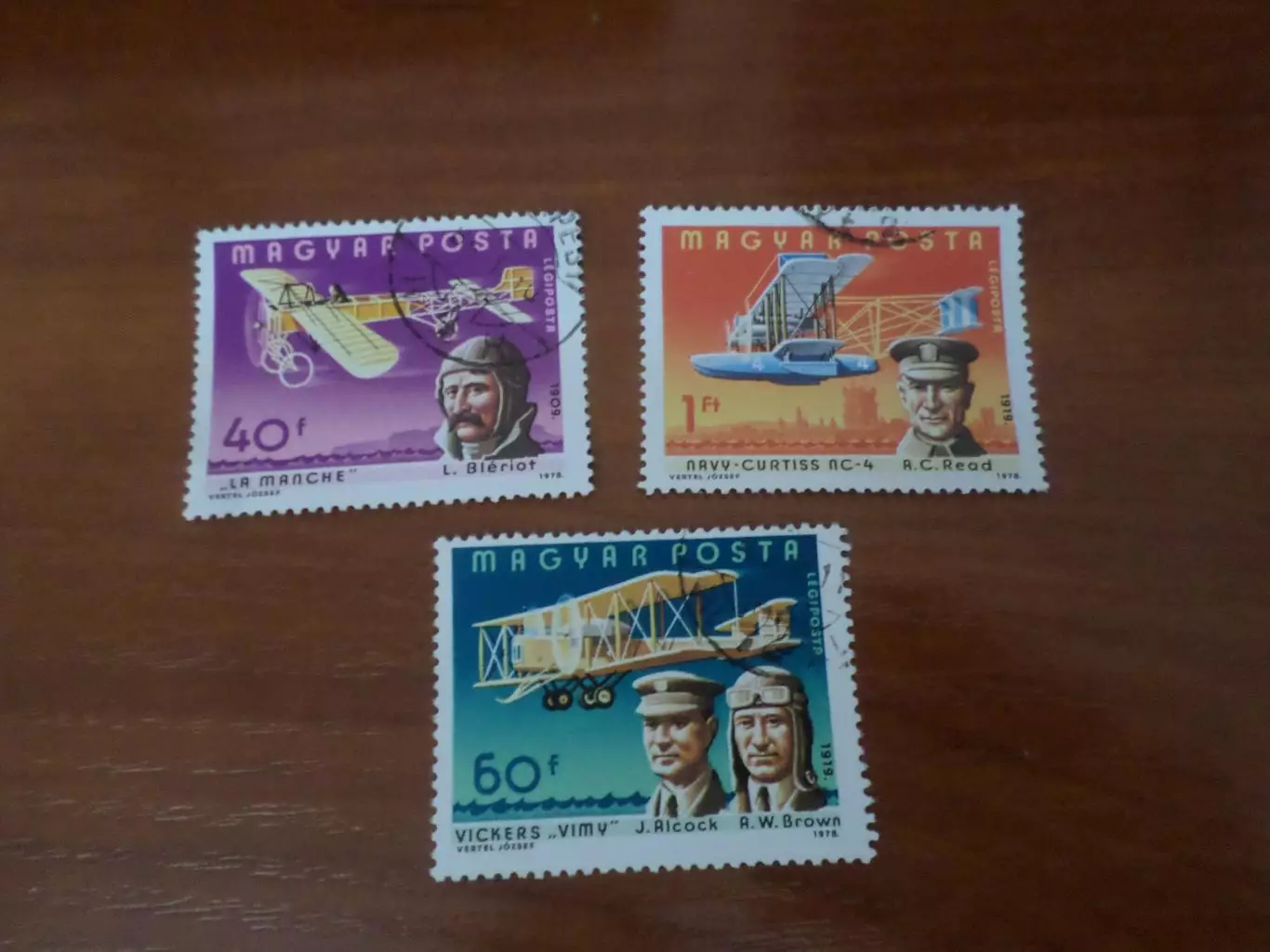Марки Венгрия авиация первые авиаторы 1978 г гаш