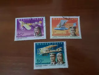 Марки Венгрия авиация первые авиаторы 1978 г гаш