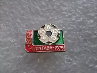 Значок футбол Колос Полтава 1975 г темн.зел