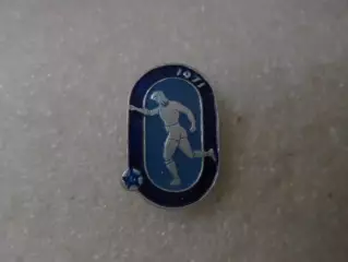 значок футбол 1971 г синий