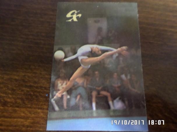 Календарик художественная гимнастика Т. Дручинина 1990 г