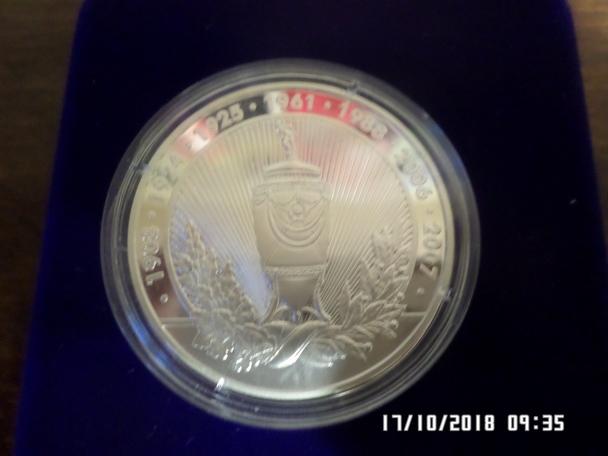 Медаль 100 лет Харьковского футбола 2008 г серебро 2