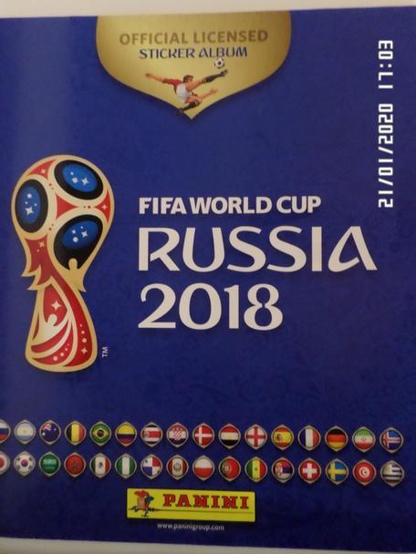 Альбом для наклеек Чемпионат мира 2018 г чистый
