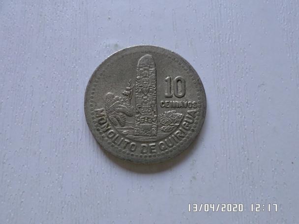 монета 10 сентаво Гватемала 1984 г