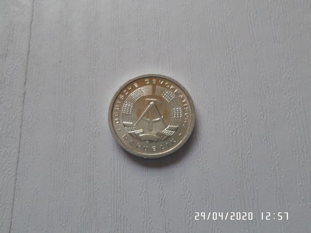 монета 1 пфеннинг ГДР 1989 г 1