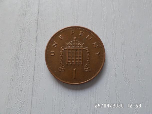 монета 1 пенни Великобритания 2006 г 1