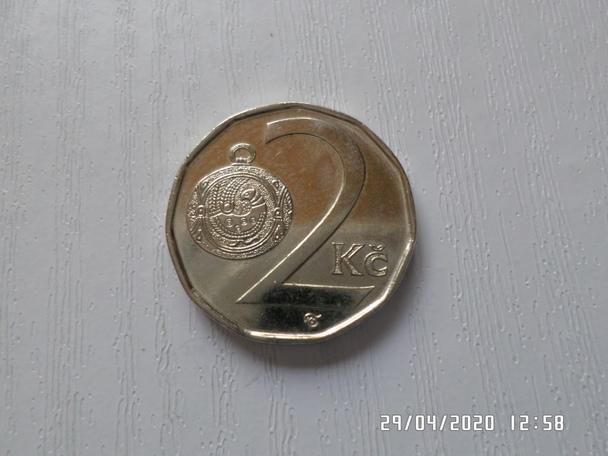 монета 2 кроны Чехия 1998 г
