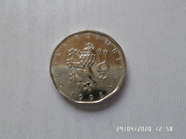 монета 2 кроны Чехия 1998 г 1