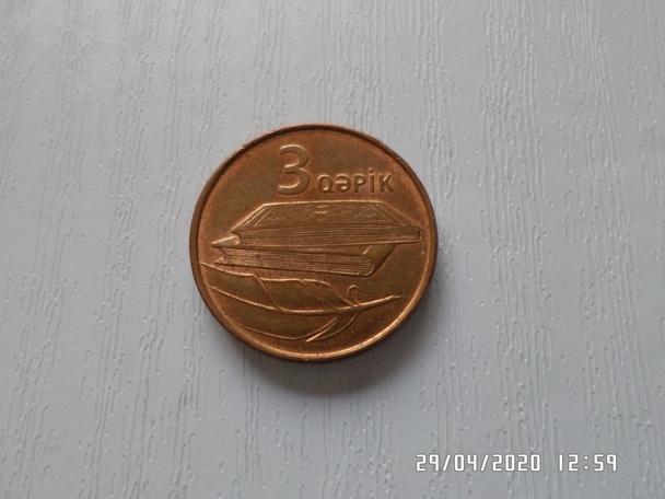 монета 3 гапика Азербайджан