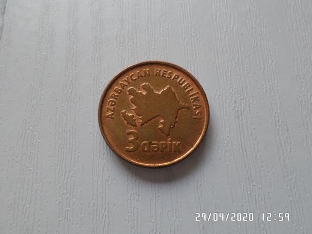 монета 3 гапика Азербайджан 1