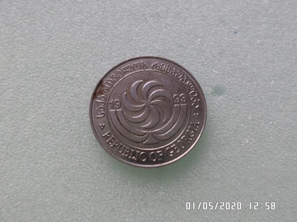 монета 5 тетри Грузия 1993 г 1