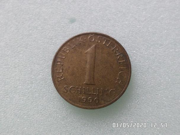 монета 1 шиллинг Австрия 1990 г