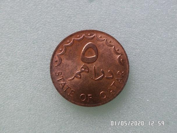 монета 5 дирхамов Катар