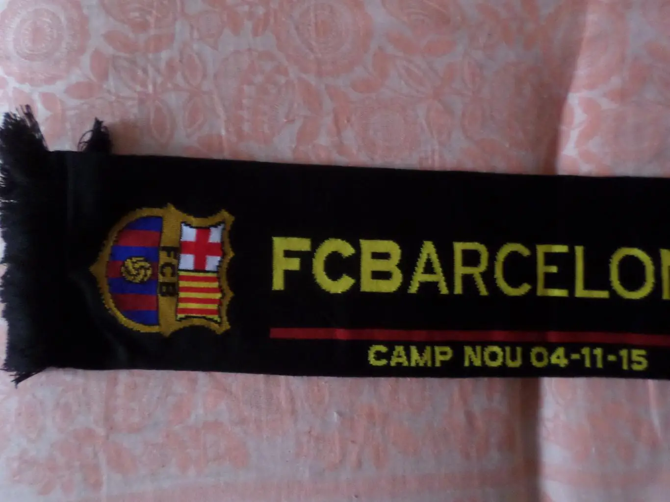 Шарф к матчу Барселона - БАТЭ Борисов 2015 г Лига Чемпионов 2