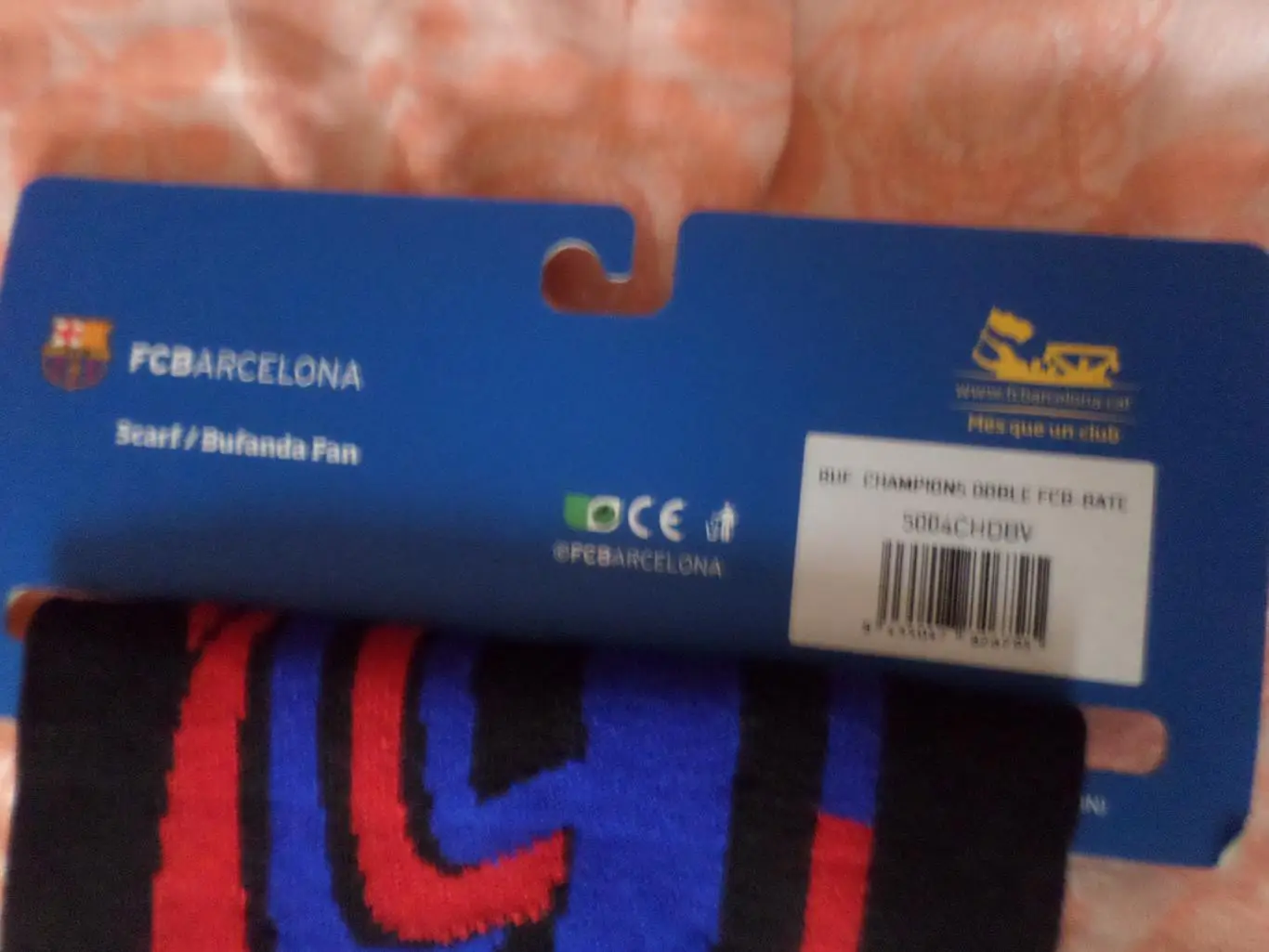 Шарф к матчу Барселона - БАТЭ Борисов 2015 г Лига Чемпионов 3