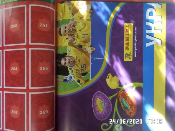 Альбом для наклеек Евро-2012 Чемпионат Европы 2012 г чистый + 6 наклеек 2