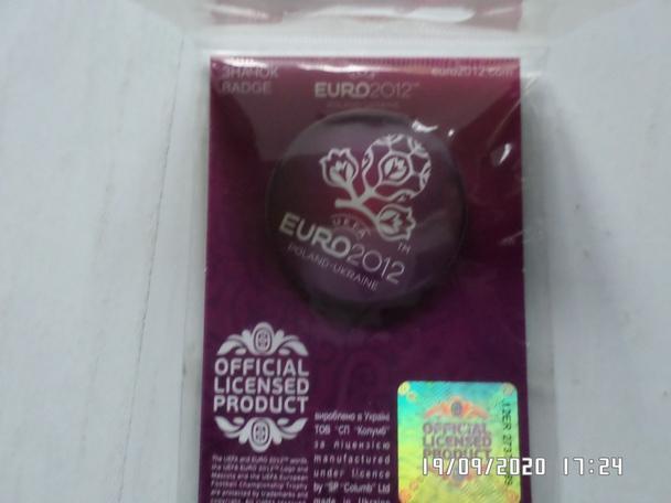 Значок Чемпионат Европы 2012 - эмблема ЕВРО-2012 оф.