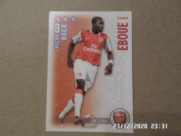 карточка Эбоа Арсенал Лондон Англия 2006-2007