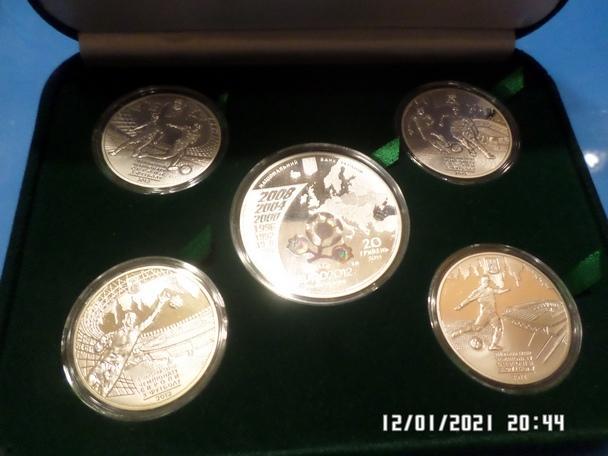 Набор монет к ЕВРО-2012, серебро, Украина