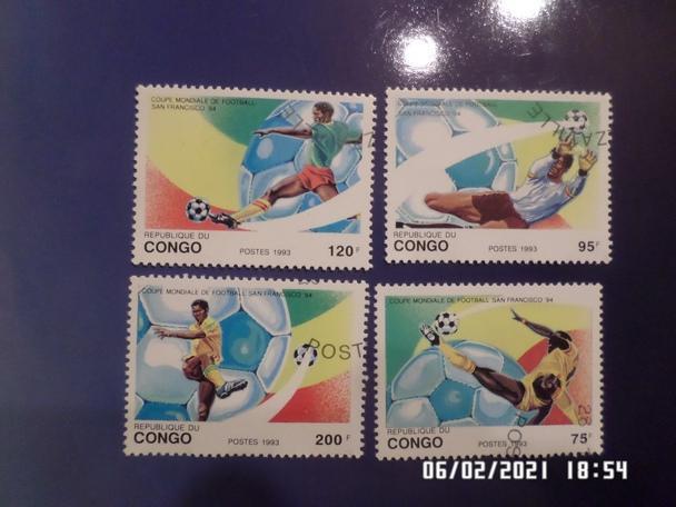 Марки Конго футбол Чемпионат мира 1994 г