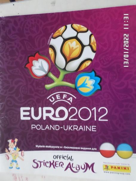 наклейки Панини альбом ЕВРО-2012 чистый плюс 14 наклеек