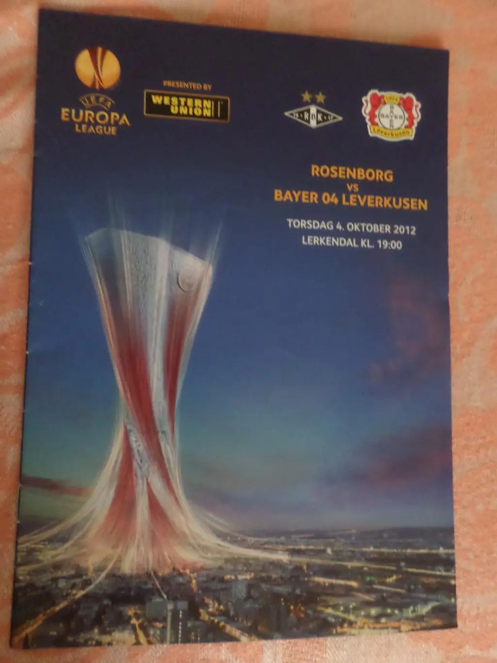 программа Русенборг Норвегия - Байер Леверкузен Германия 2012