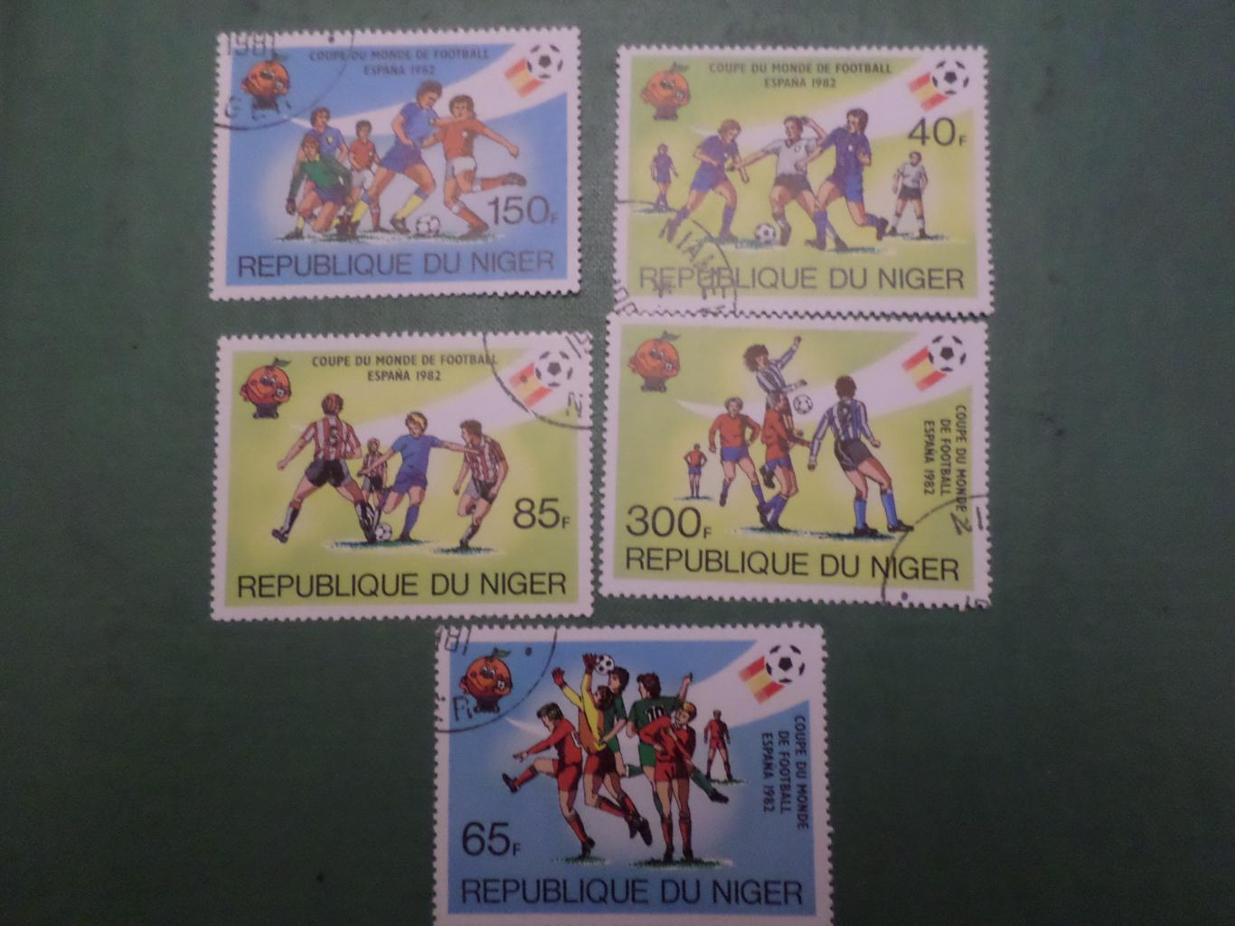марки Нигер Футбол чемпионат мира по футболу 1982 г Испания